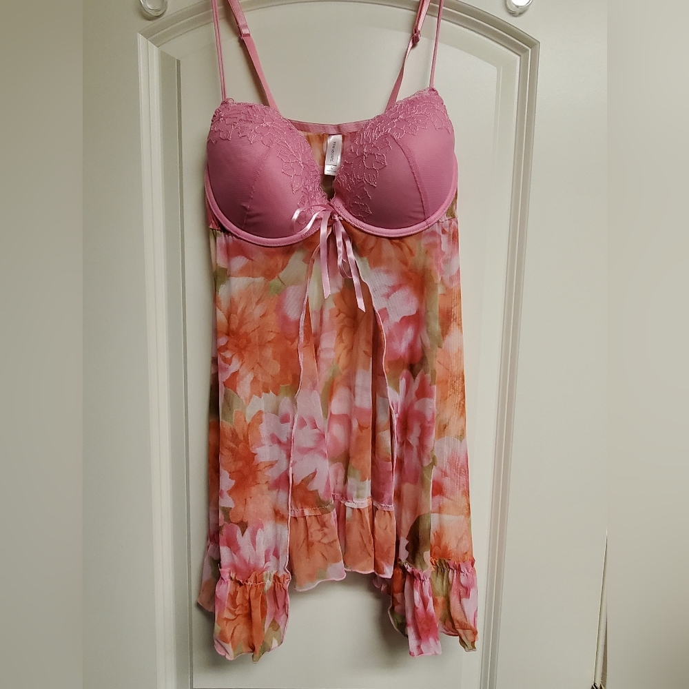 Inner Secrets floral chemise size L women